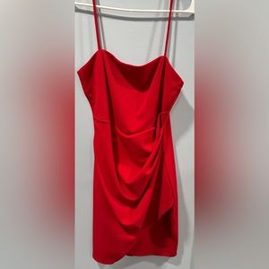 Red dress, Windsor is the brand, size Large